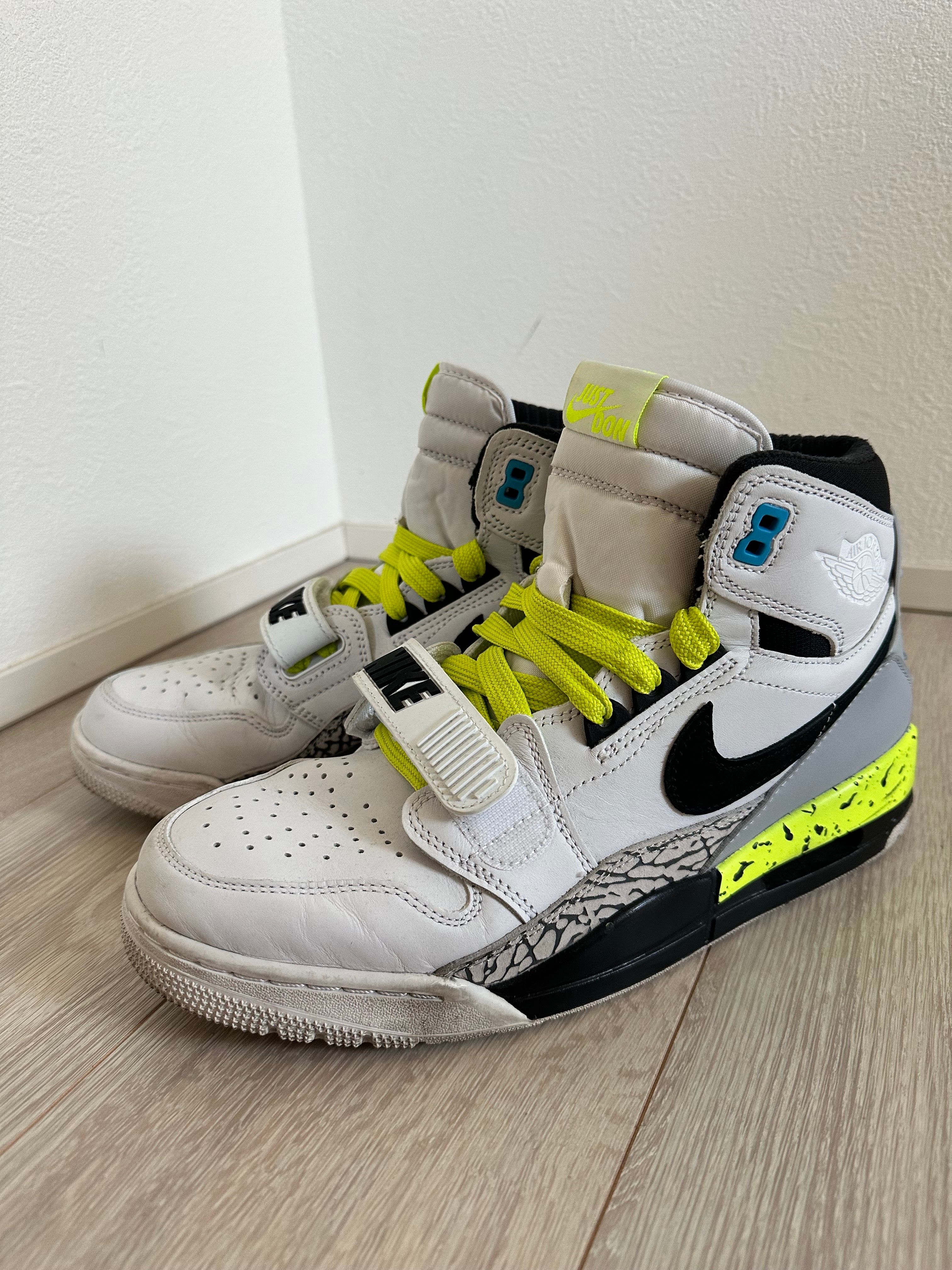 DON C × NIKE JORDAN LEGACY 312 BLACK-VOLT-VIVID BLUE