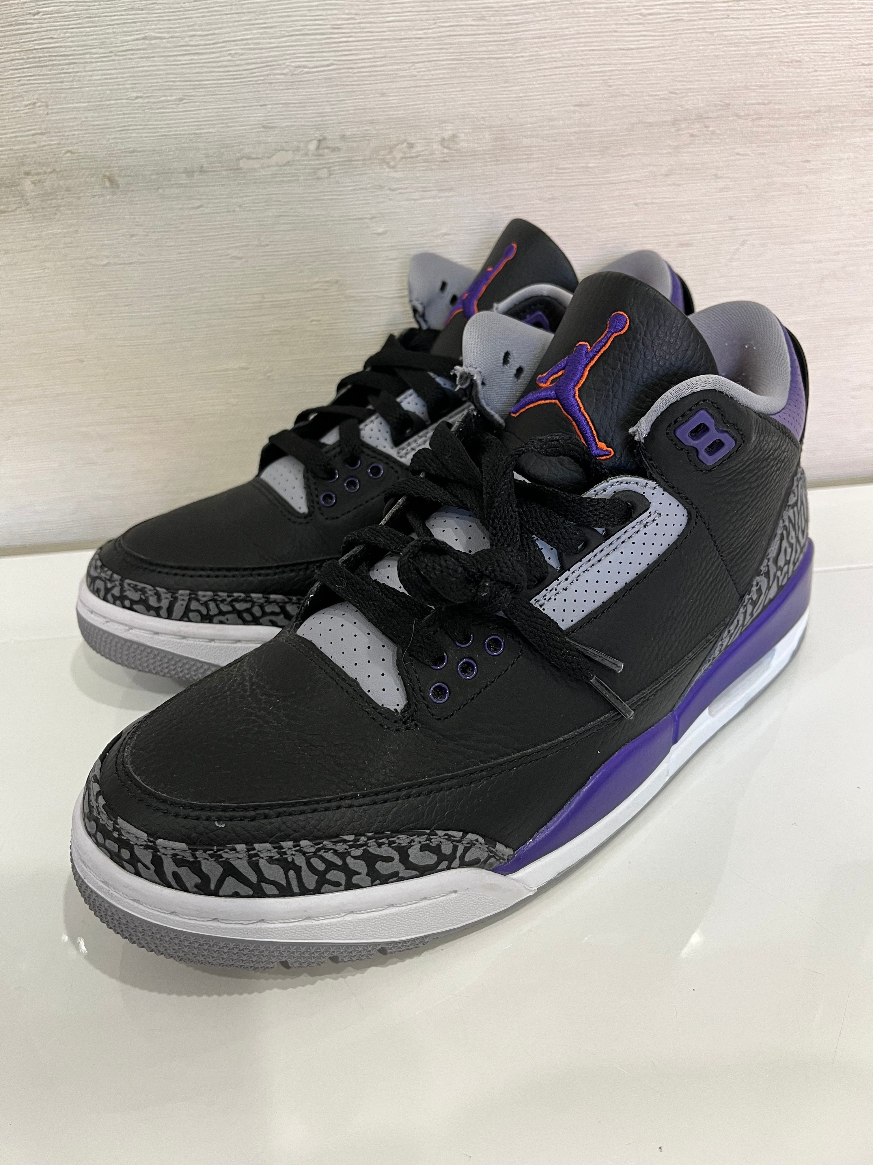 Nike Air Jordan 3 Retro "Black/Court Purple"
