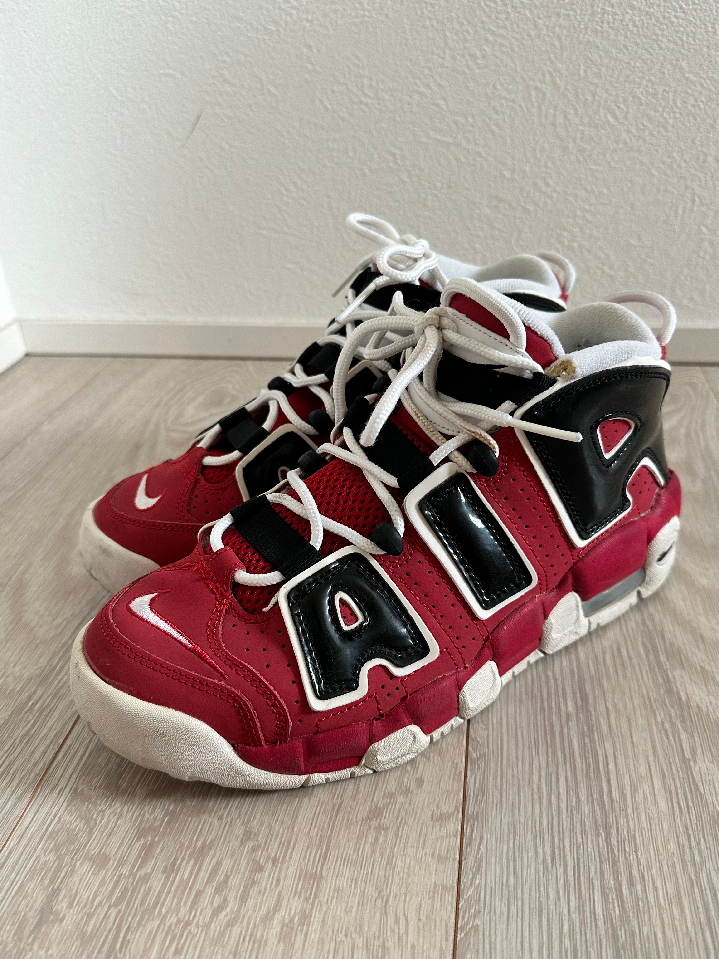 NIKE GS AIR MORE UPTEMPO ’96 "BLACK AND VARSITY RED"(2021)