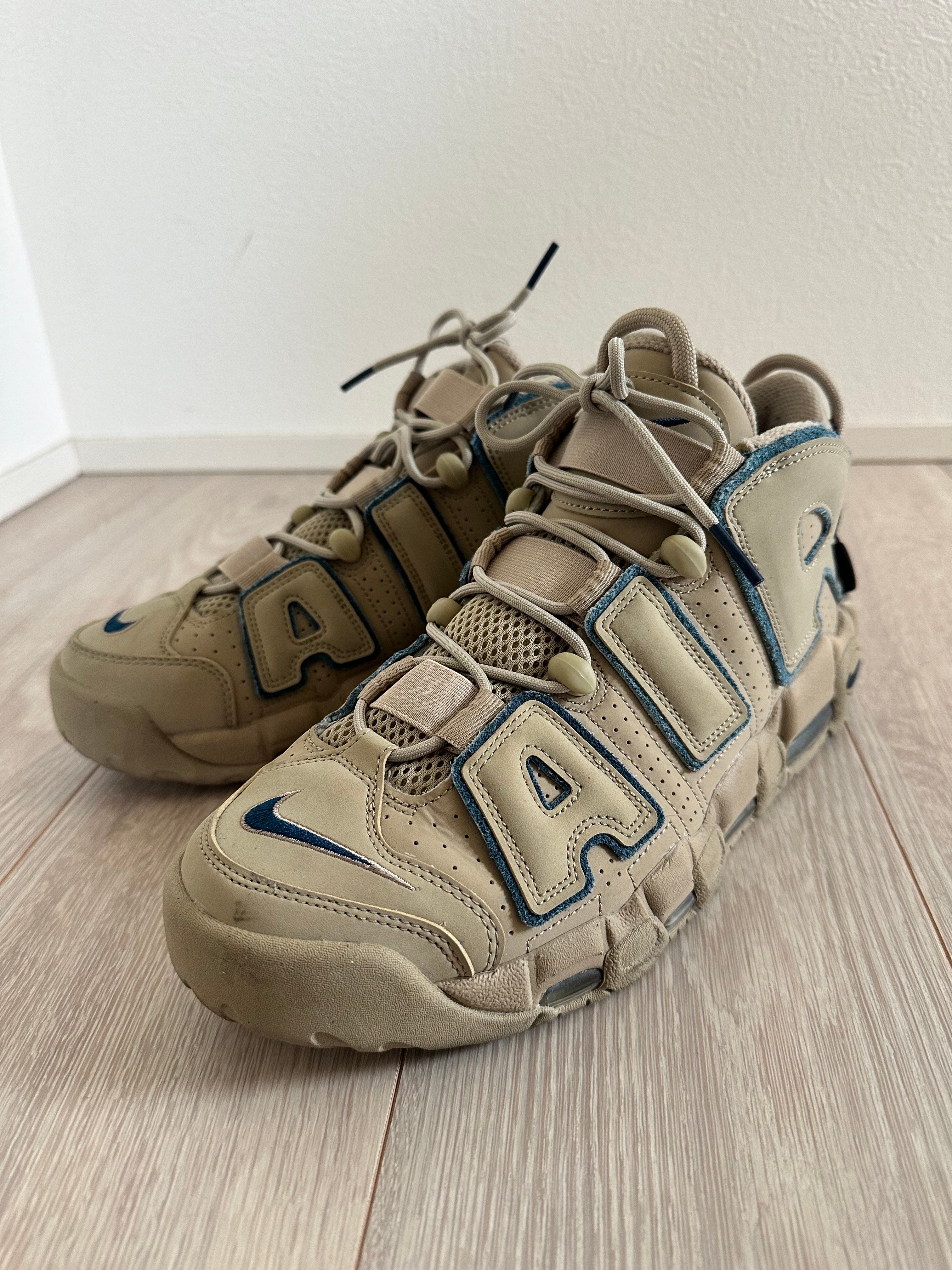 Nike Air More Uptempo "Limestone and Valerian Blue"