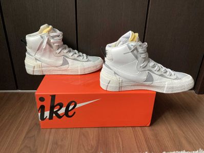 sacai × NIKE BLAZER MID "WHITE/WOLF GREY"