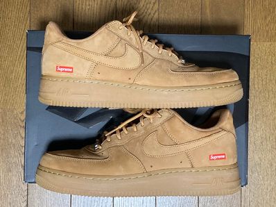 Supreme × Nike Air Force 1 Low "Flax/Wheat"