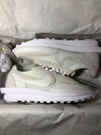 sacai × Nike LDV Waffle "Triple White"