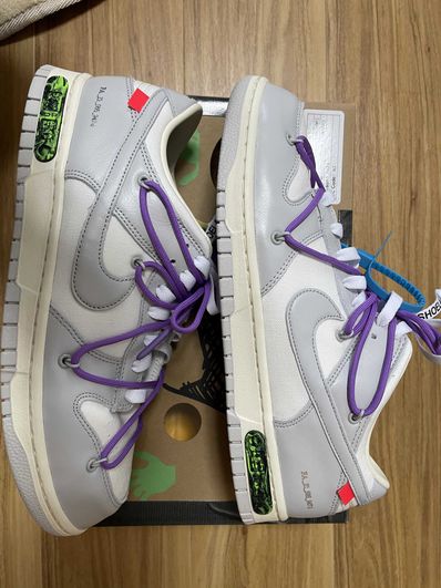 Off-White × Nike Dunk Low "Sail/Neutral Gray"