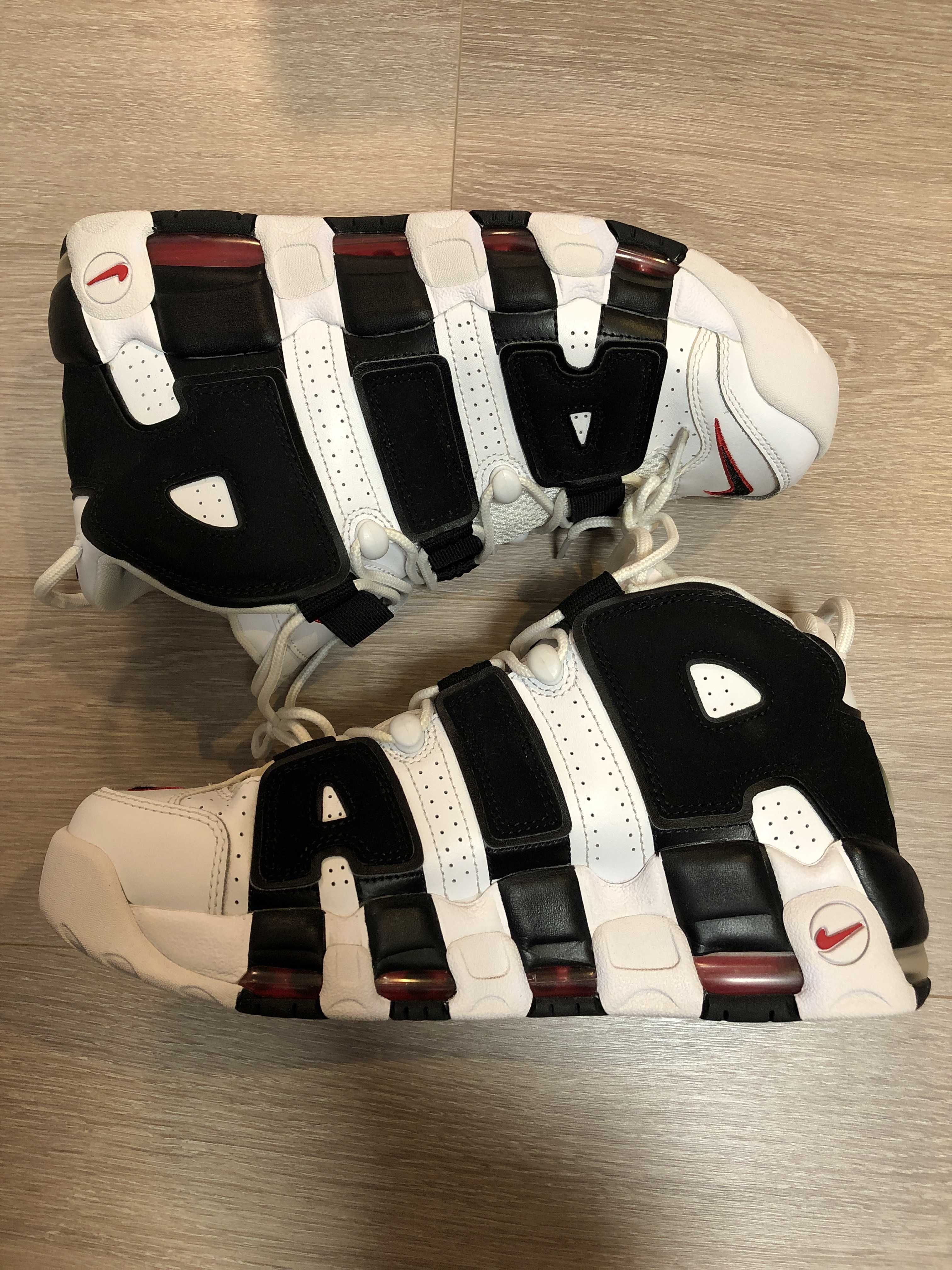 Nike Air More up Tempo "White/Black/University Red"(~2018)