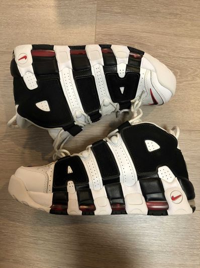 Nike Air More up Tempo "White/Black/University Red"(~2018)