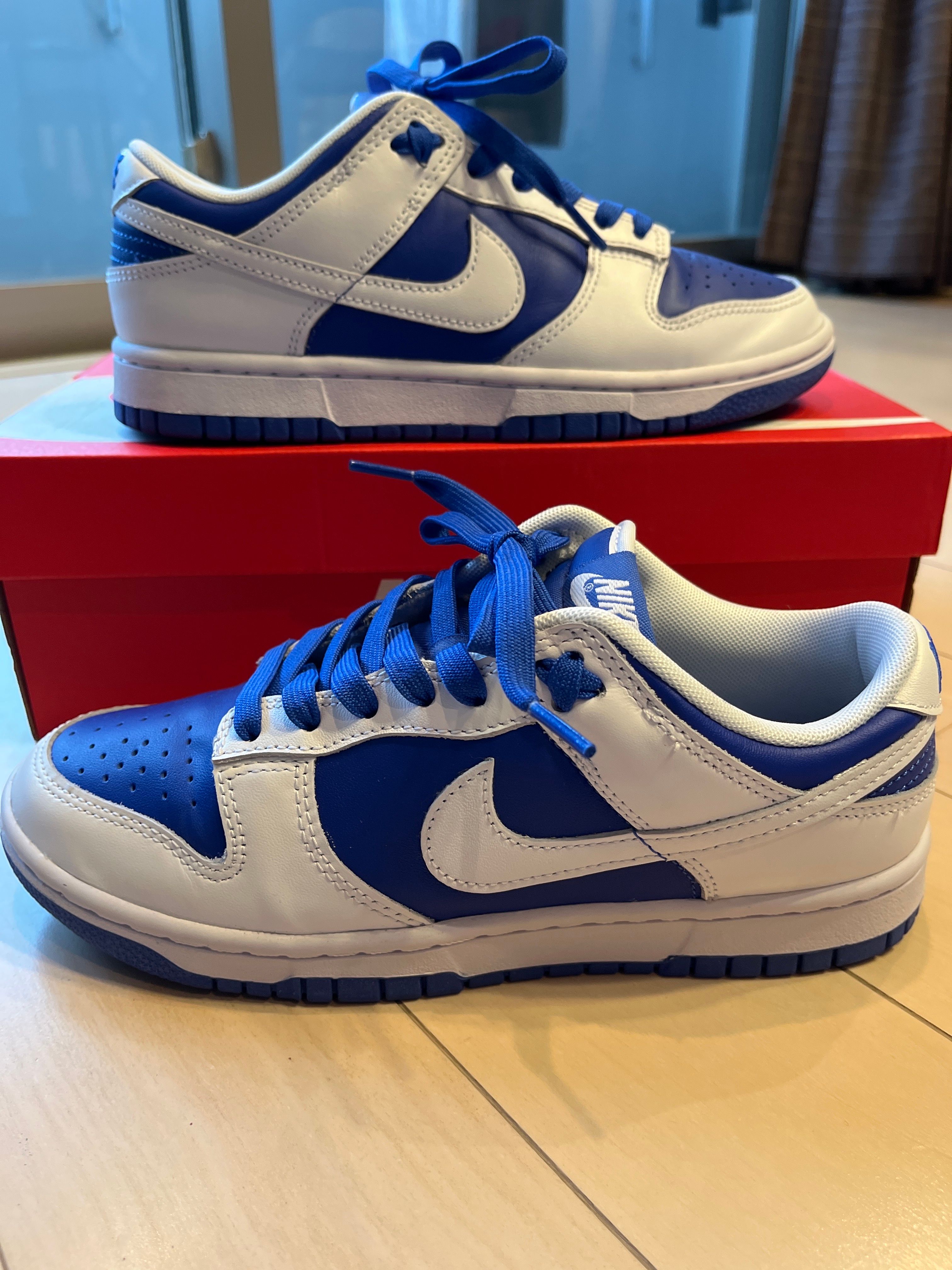 Nike Dunk Low Retro "Racer Blue and White"
