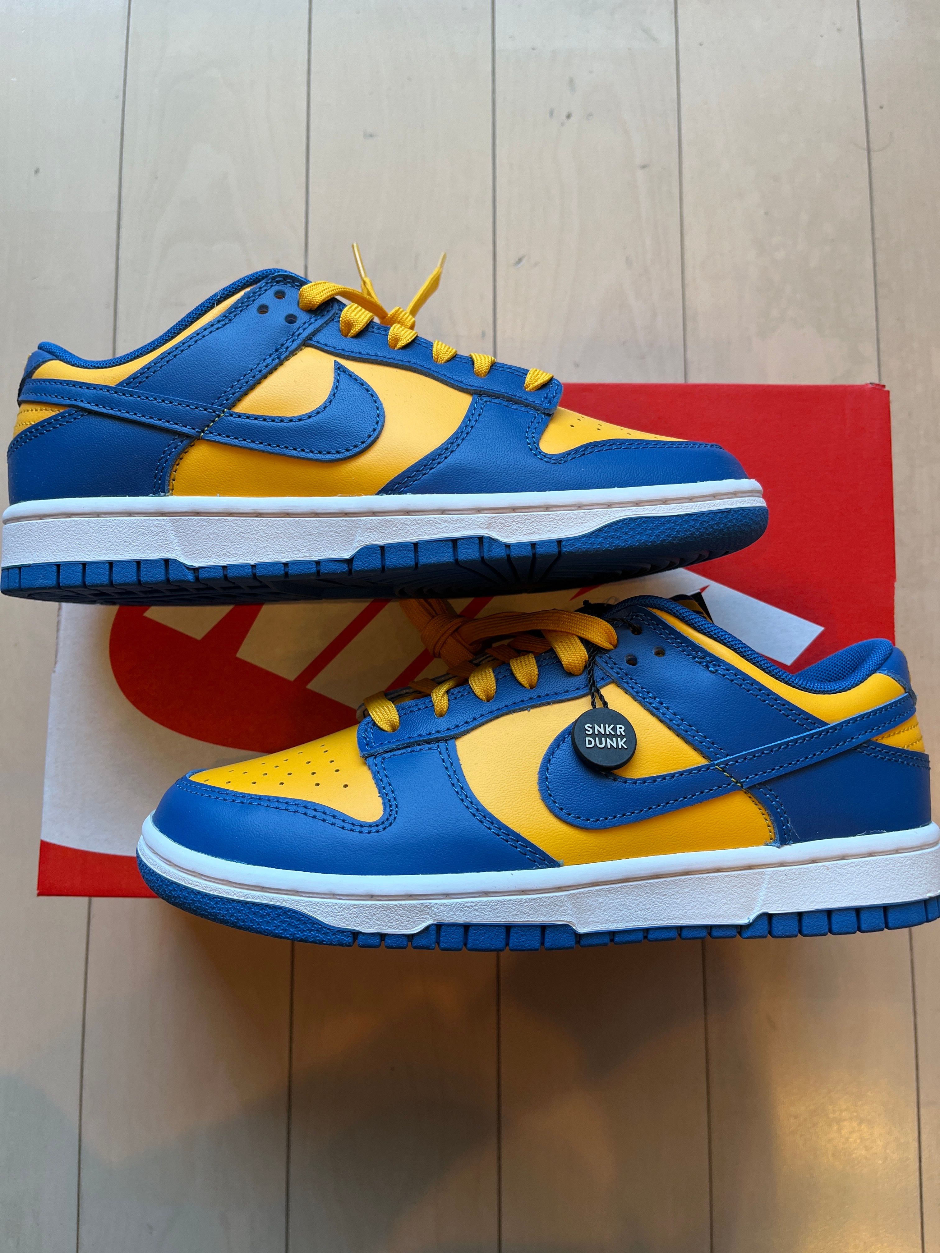 Nike Dunk Low "Blue Jay and University Gold"