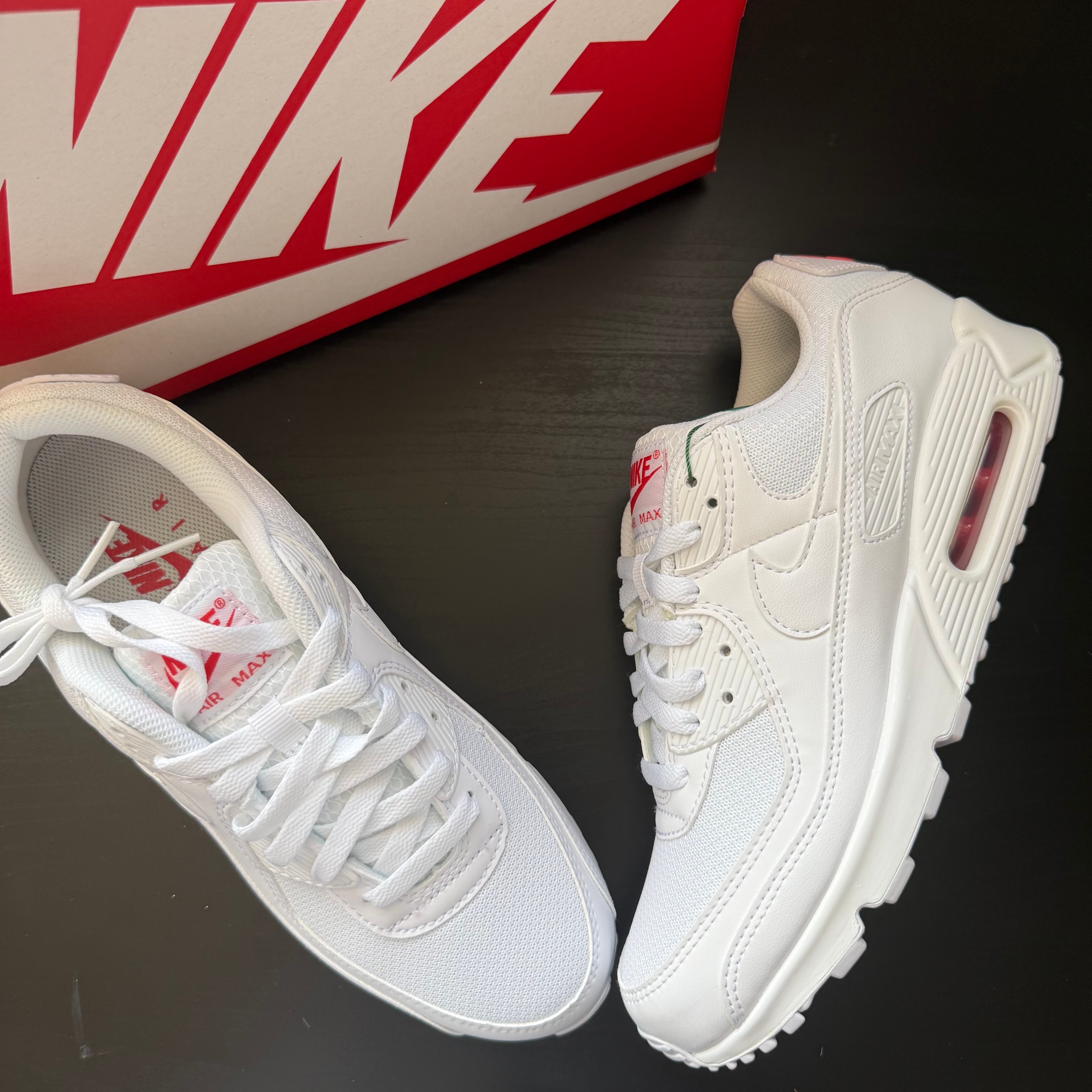 Nike Air Max 90 "White/Light Crimson/White"