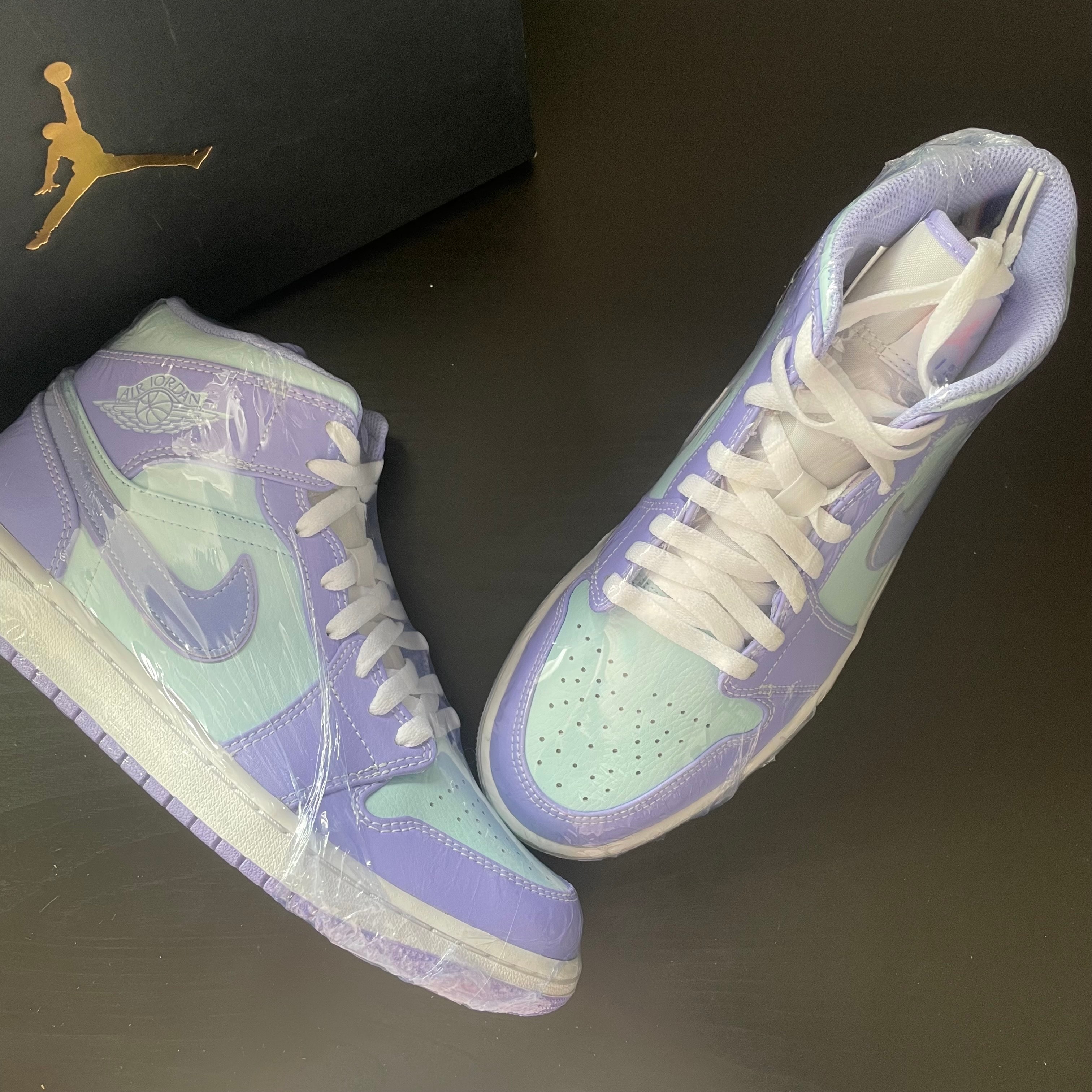Nike Air Jordan 1 Mid "Purple Aqua"