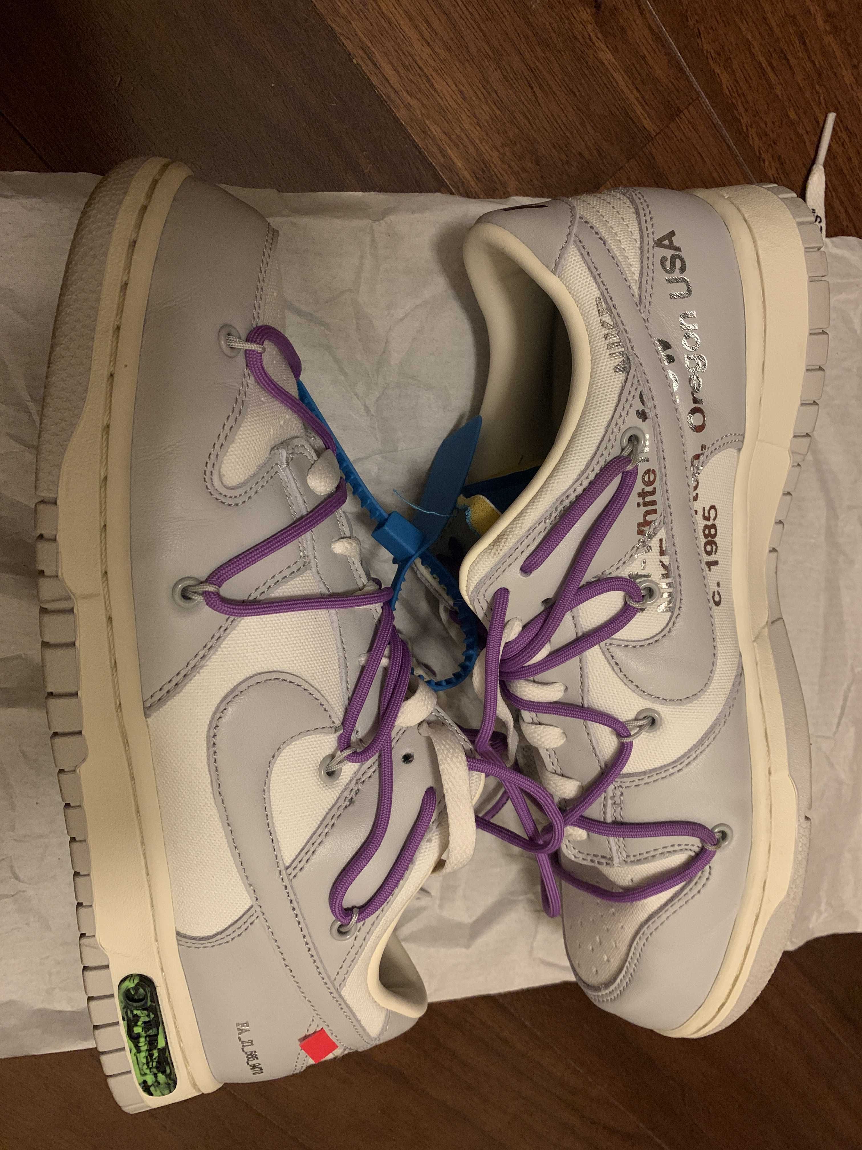 Off-White × Nike Dunk Low "Sail/Neutral Gray"