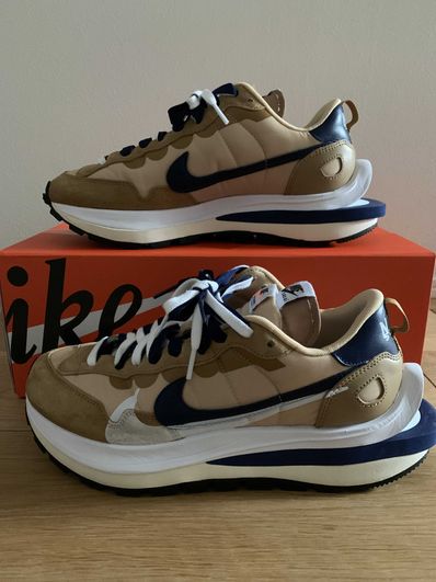 Sacai × Nike Vapor Waffle "Sesame And Blue Void"