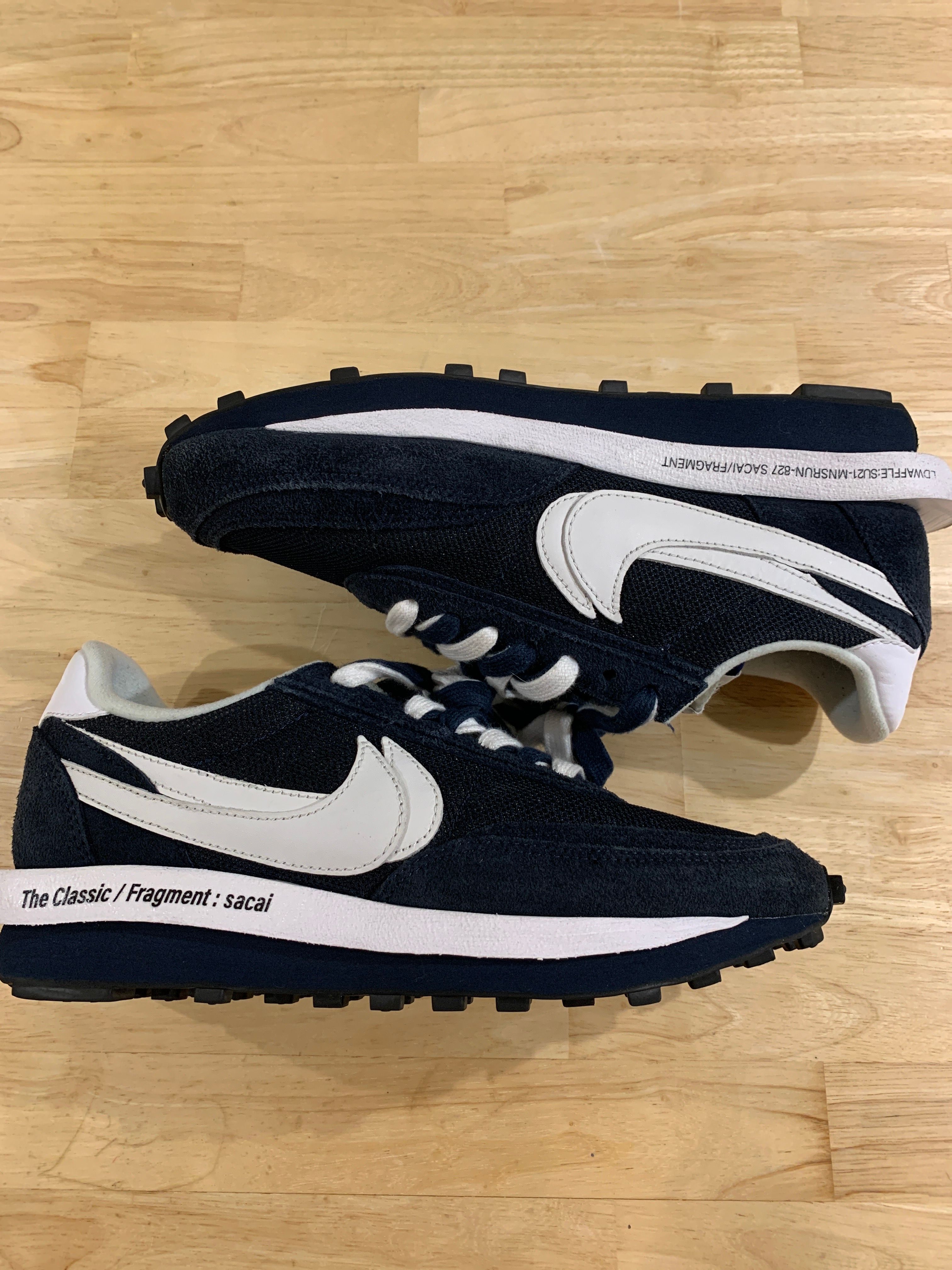 Fragment × sacai × Nike LD Waffle "Blackended Blue"