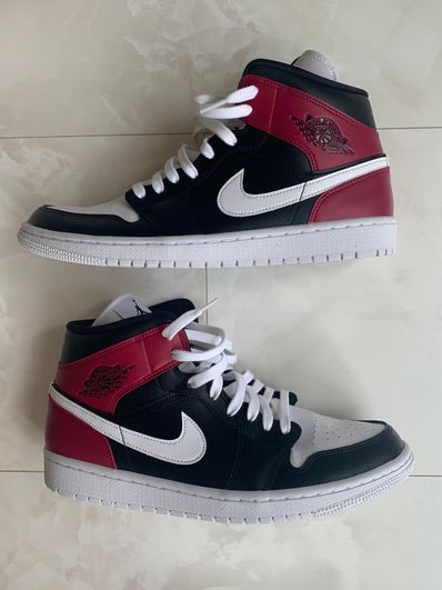 Nike Women's Air Jordan 1 Mid "Black Noble Red"