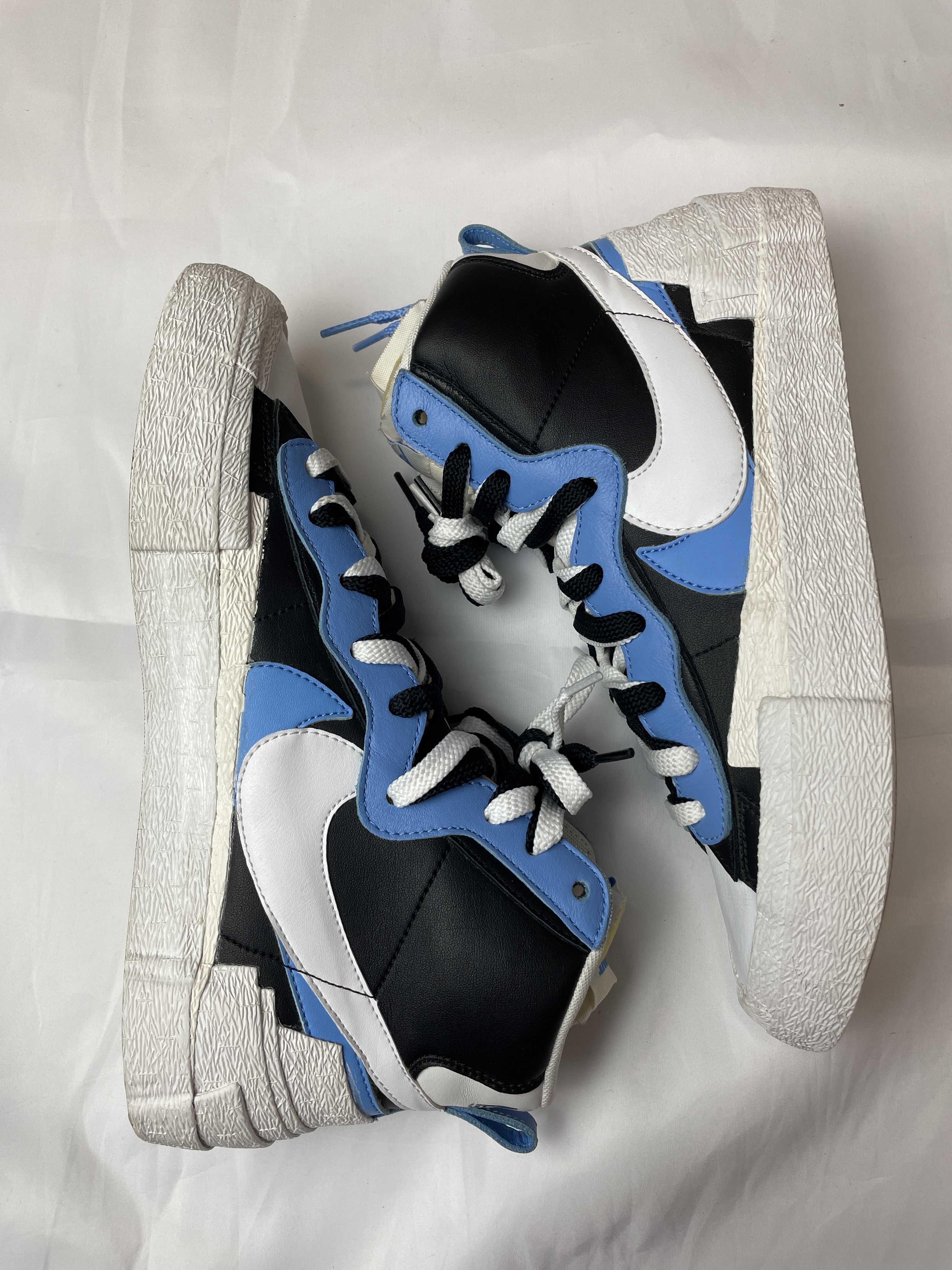 sacai × NIKE BLAZER MID "BLACK / BLUE"
