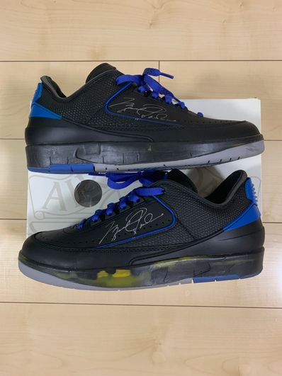 Off-White × Nike Air Jordan 2 Low "Black and Varsity Royal"