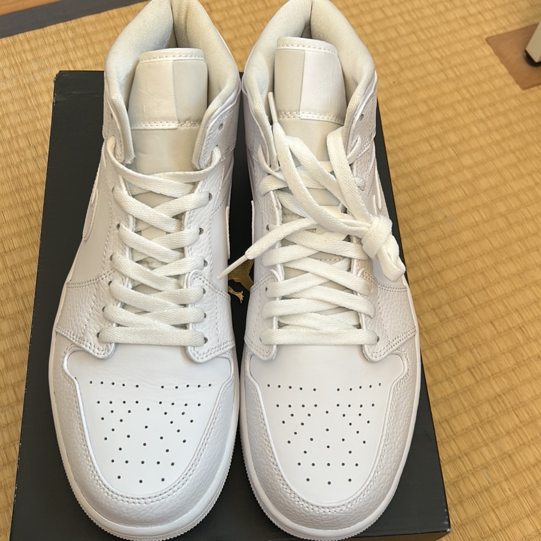 Nike Air Jordan 1 Mid "Triple White"(2020)