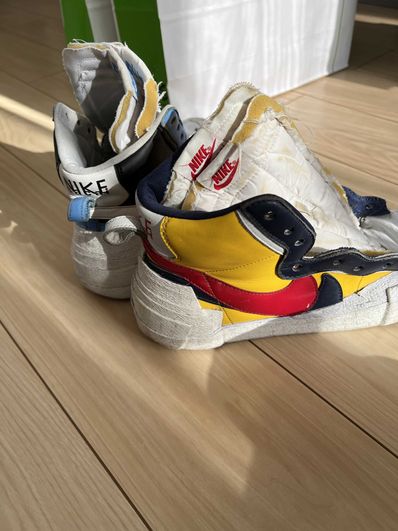 sacai × NIKE BLAZER MID "BLACK / BLUE"