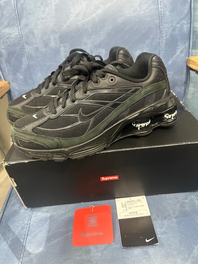 Supreme × Nike Shox Ride 2 "Black/Black-White"