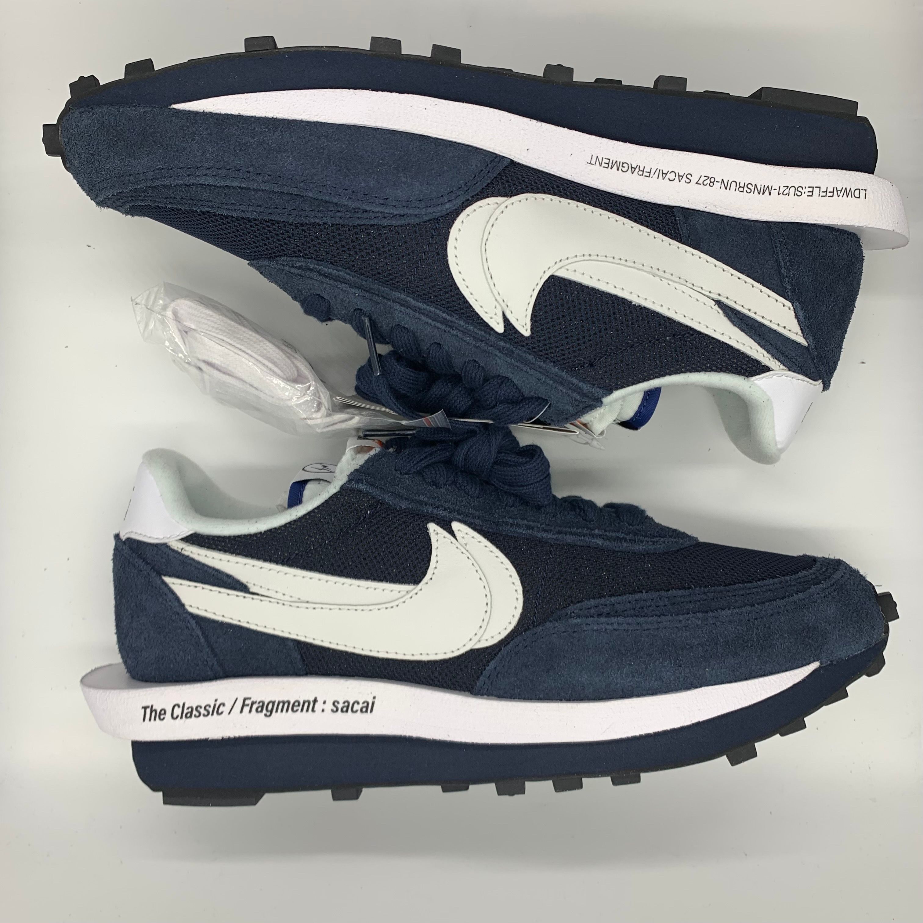 Fragment × sacai × Nike LD Waffle "Blackended Blue"