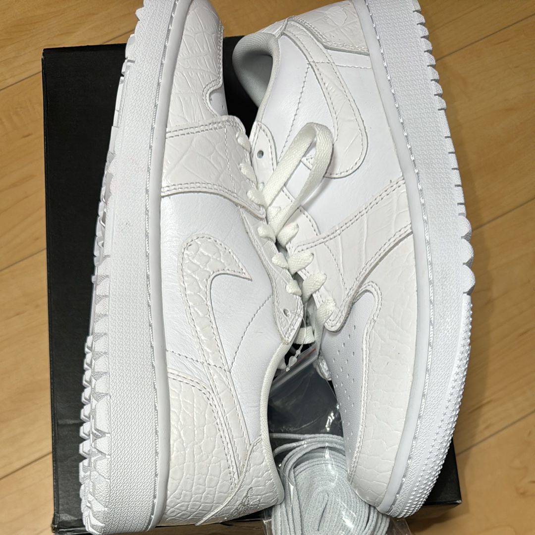 Nike Air Jordan 1 Low Golf "White Crocodile Skin"