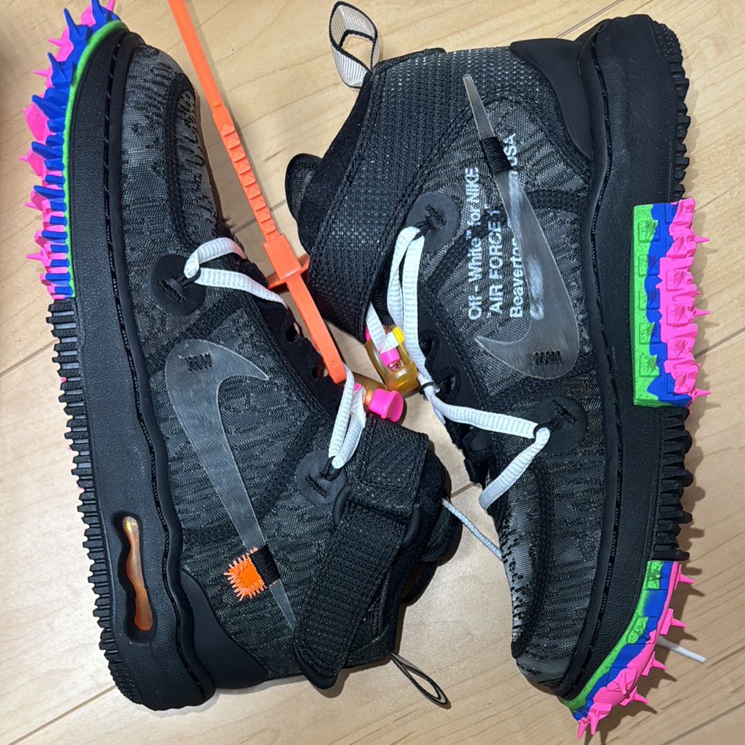 Off-White × Nike Air Force 1 Mid "Black"