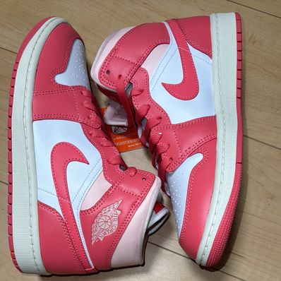 Nike Women's Air Jordan 1 Mid "Strawberries and Cream"