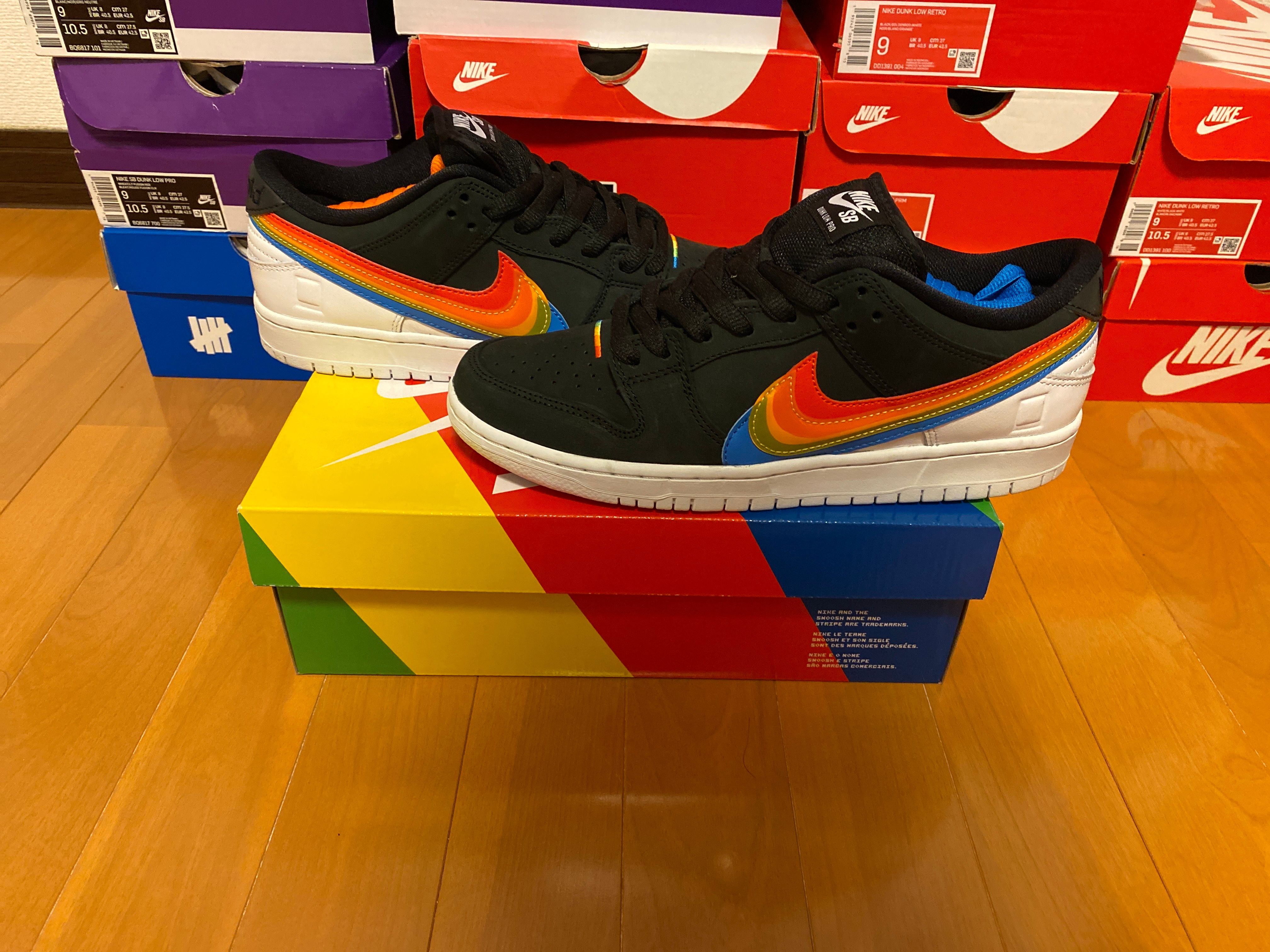 Polaroid × Nike SB Dunk Low Pro QS "Black/White"