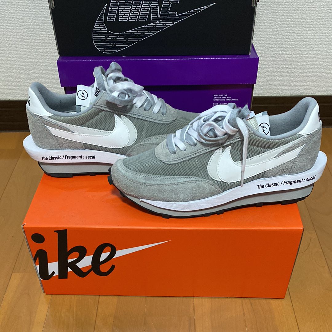 Fragment × sacai × Nike LD Waffle "Light Smoke Grey"