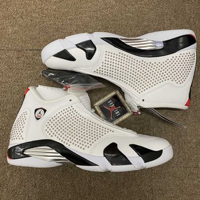 Supreme × Nike Air Jordan 14 Retro "White/University Red"