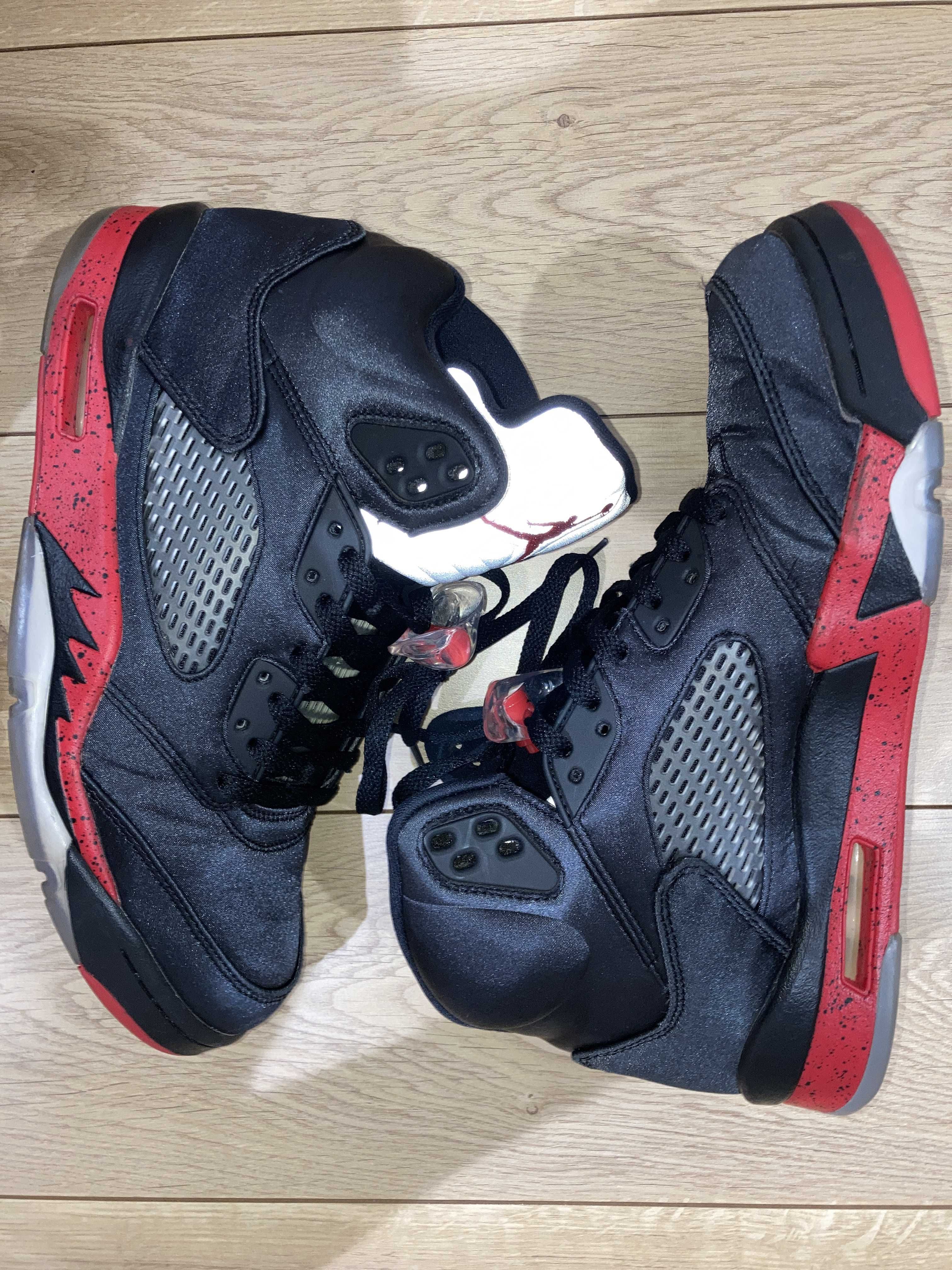 Air Jordan 5 Satin "Bred"