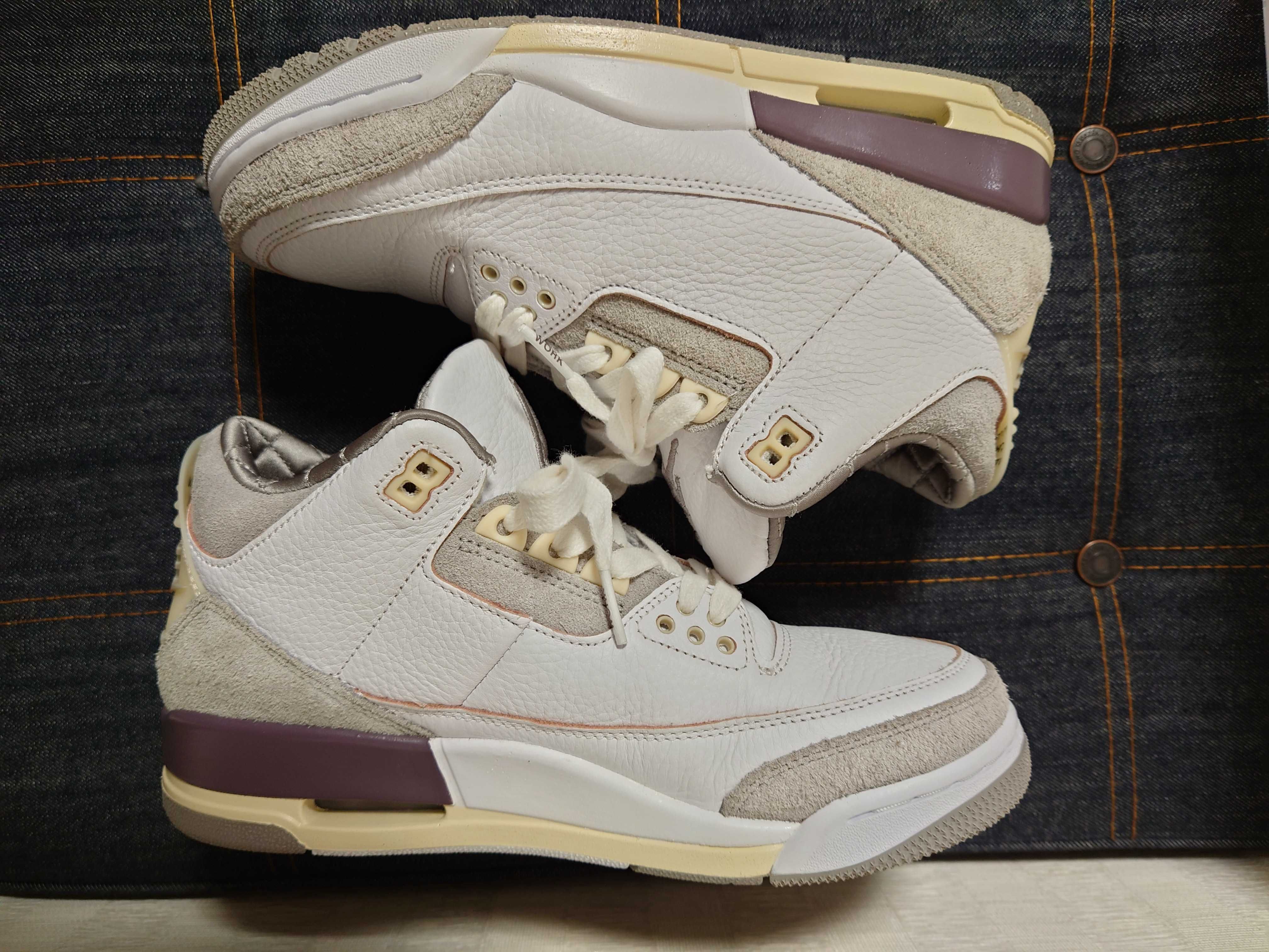 A Ma Maniere × Nike Women's Air Jordan 3 Retro SP "White/Medium Grey Violet Ore"
