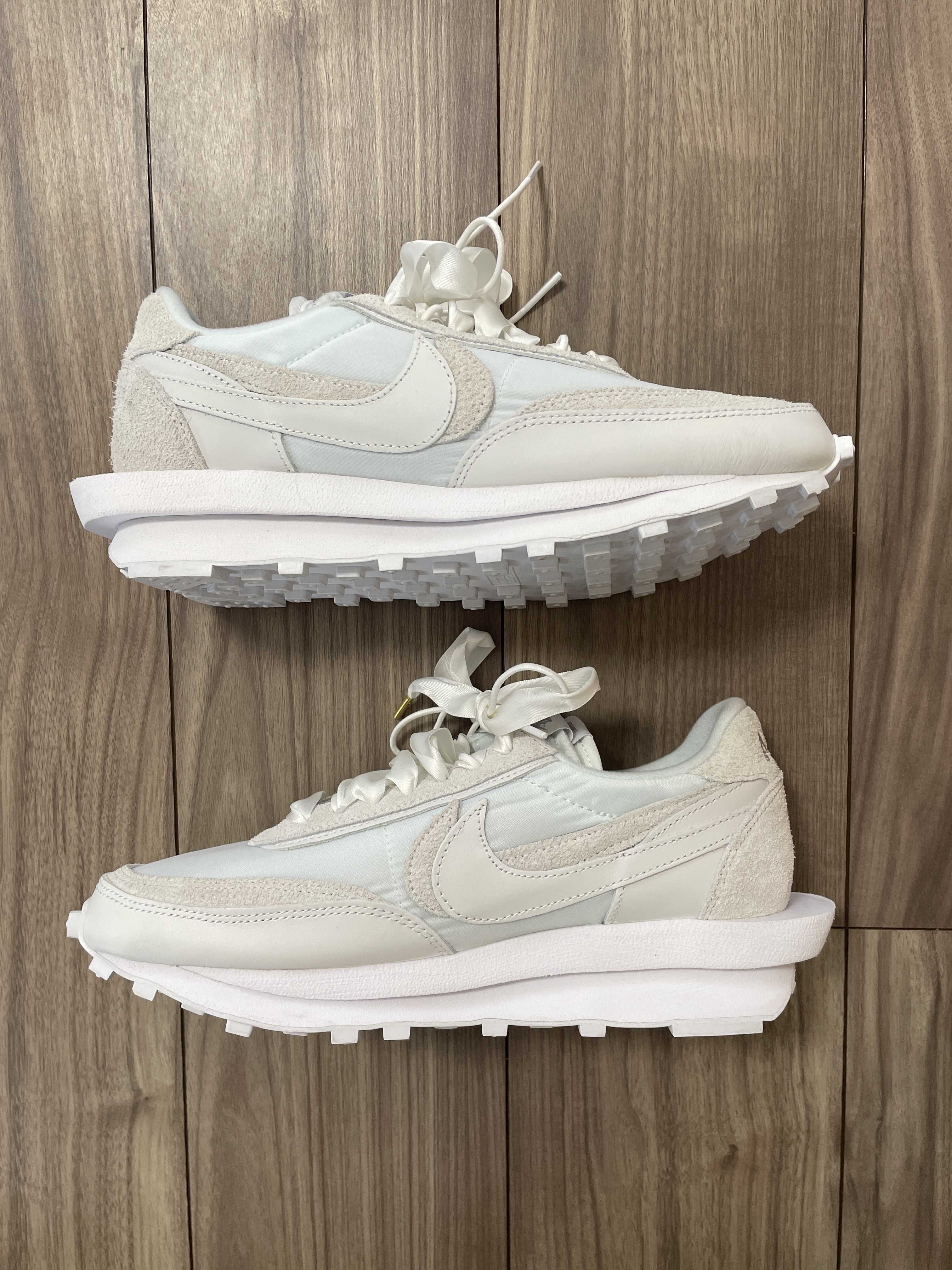 sacai × Nike LDV Waffle "Triple White"