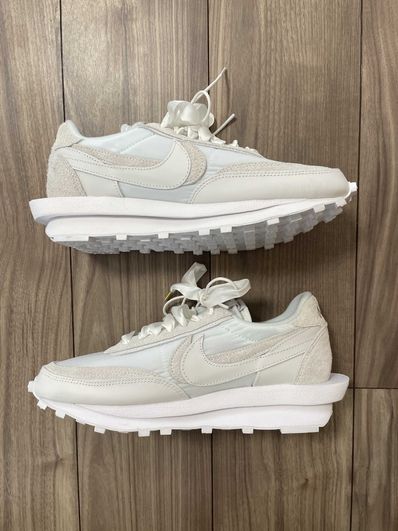 sacai × Nike LDV Waffle "Triple White"