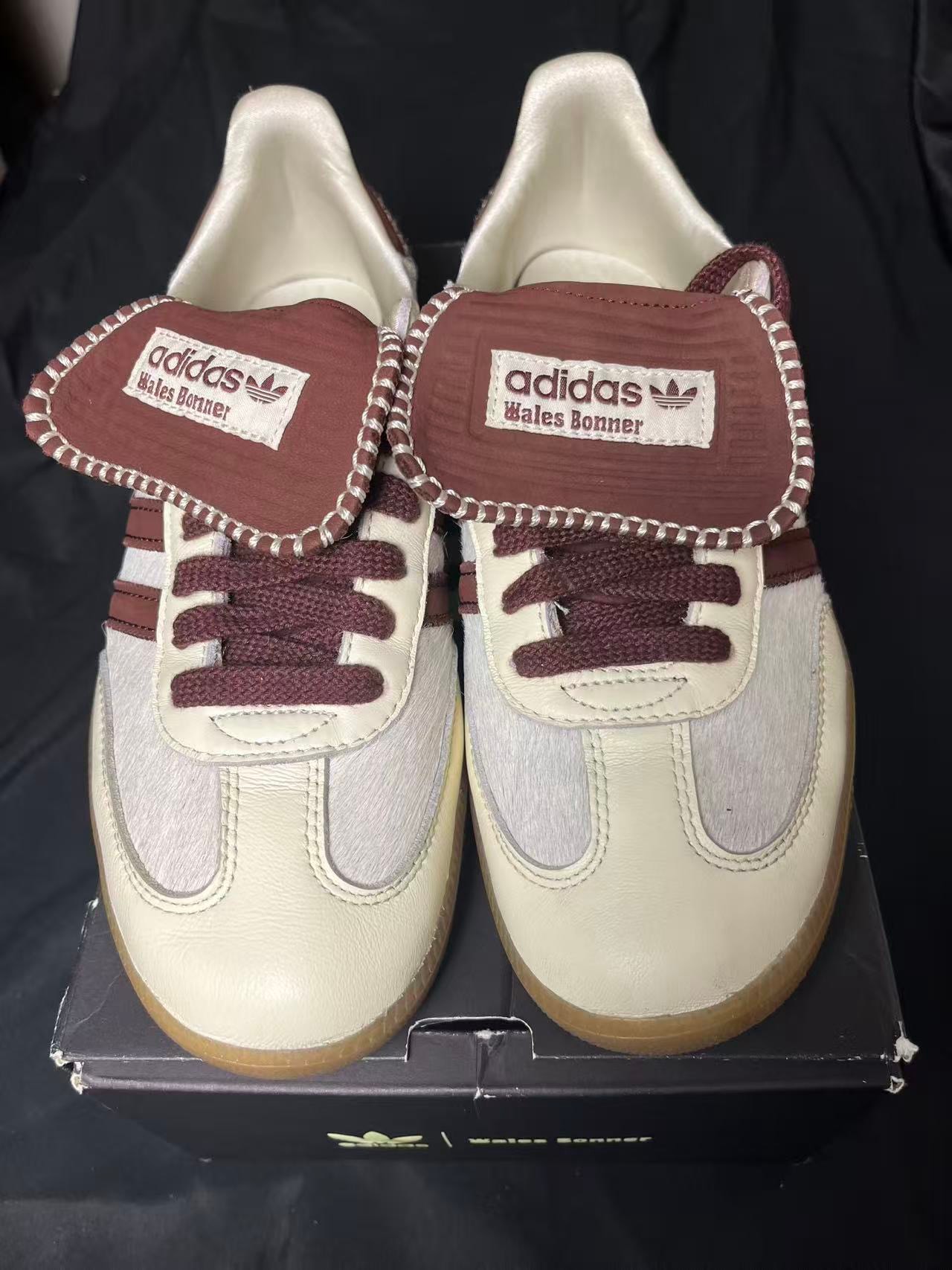 Wales Bonner × adidas Samba Pony Tonal Low "Cream White/Mystery Brown"