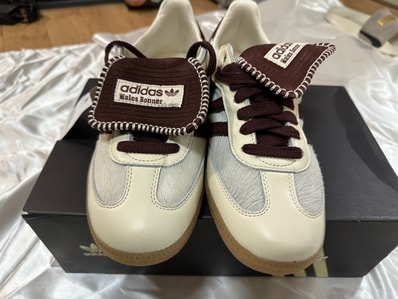 Wales Bonner × adidas Samba Pony Tonal Low "Cream White/Mystery Brown"