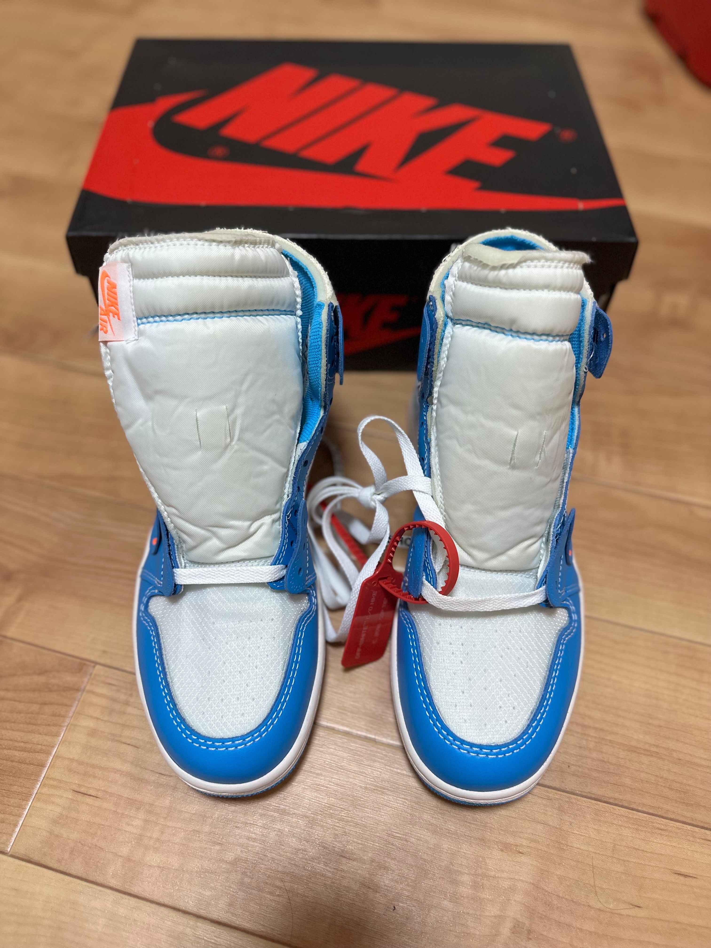 Off-White × Nike Air Jordan 1 High UNC "White/Dark Powder Blue"