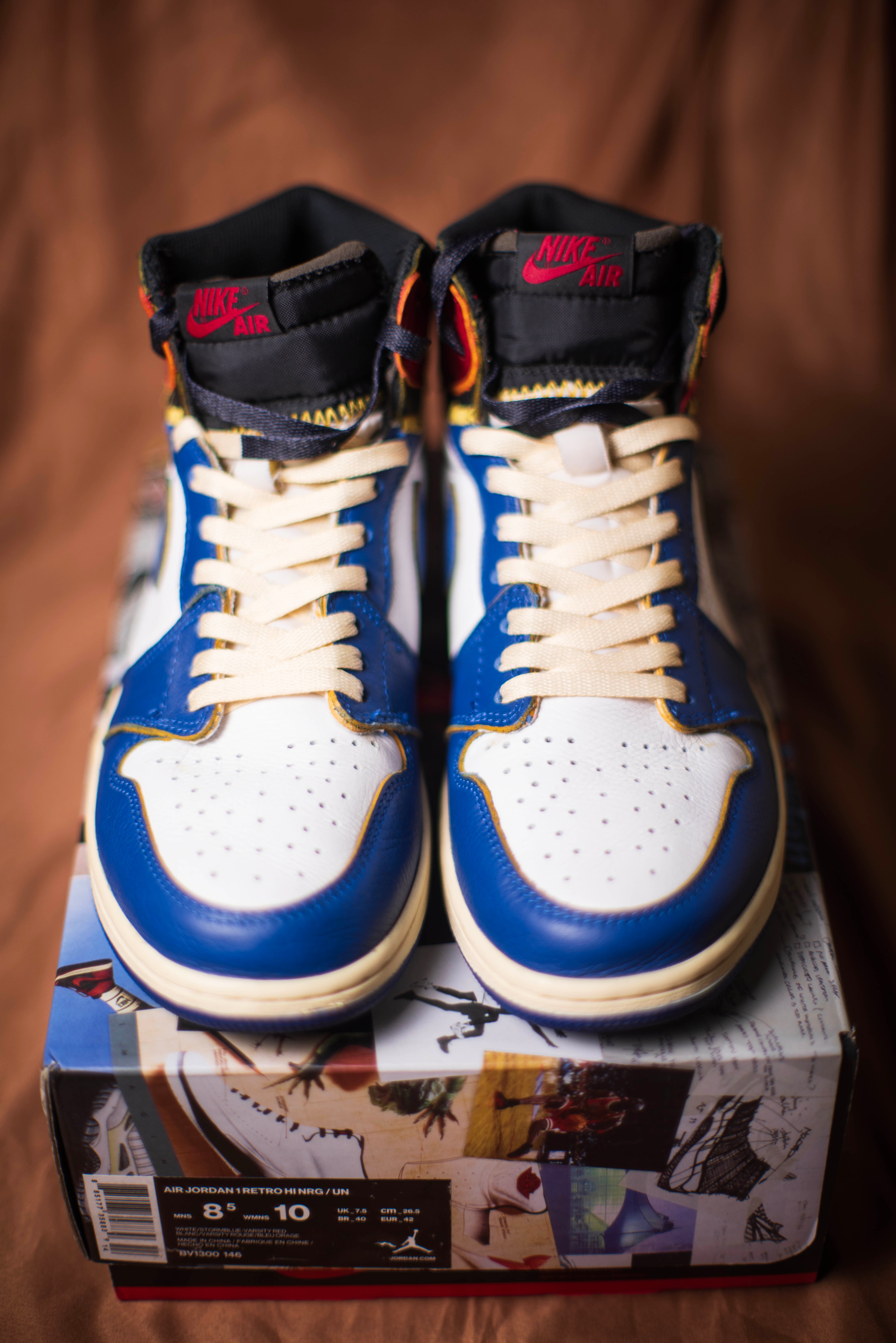 UNION × Nike Air Jordan 1 Retro High OG NRG "Storm Blue/Varsity Red"