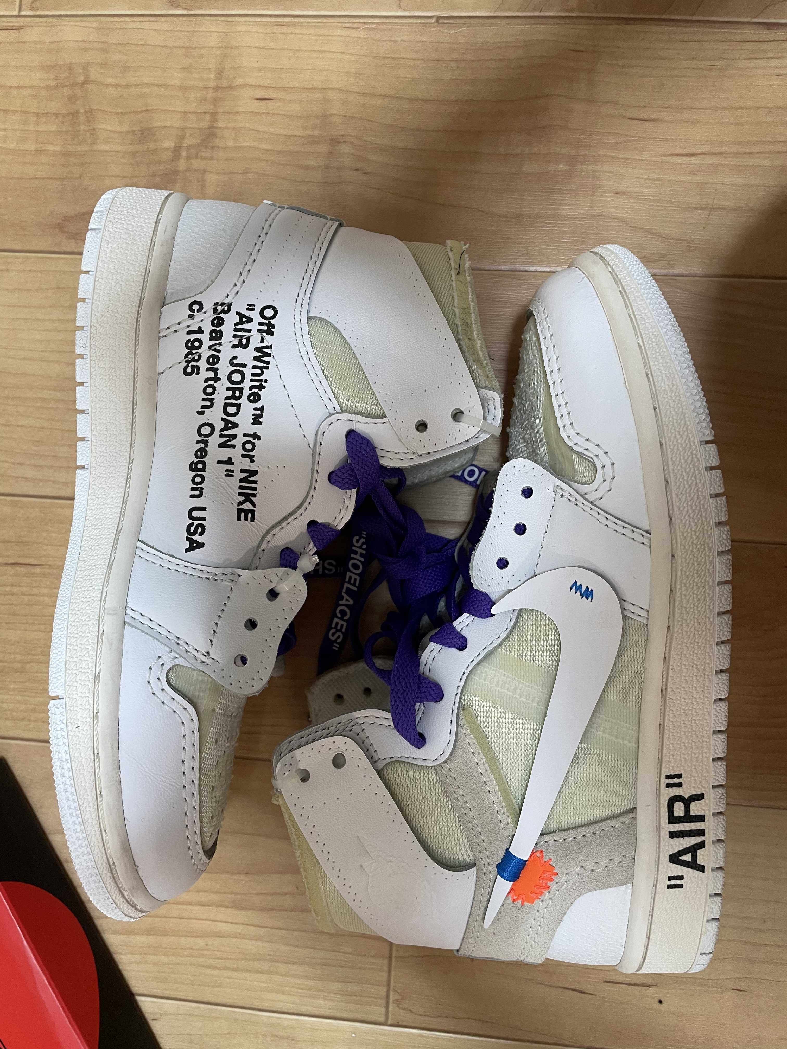 Off-White × Nike GS Air Jordan 1 Retro High "White"