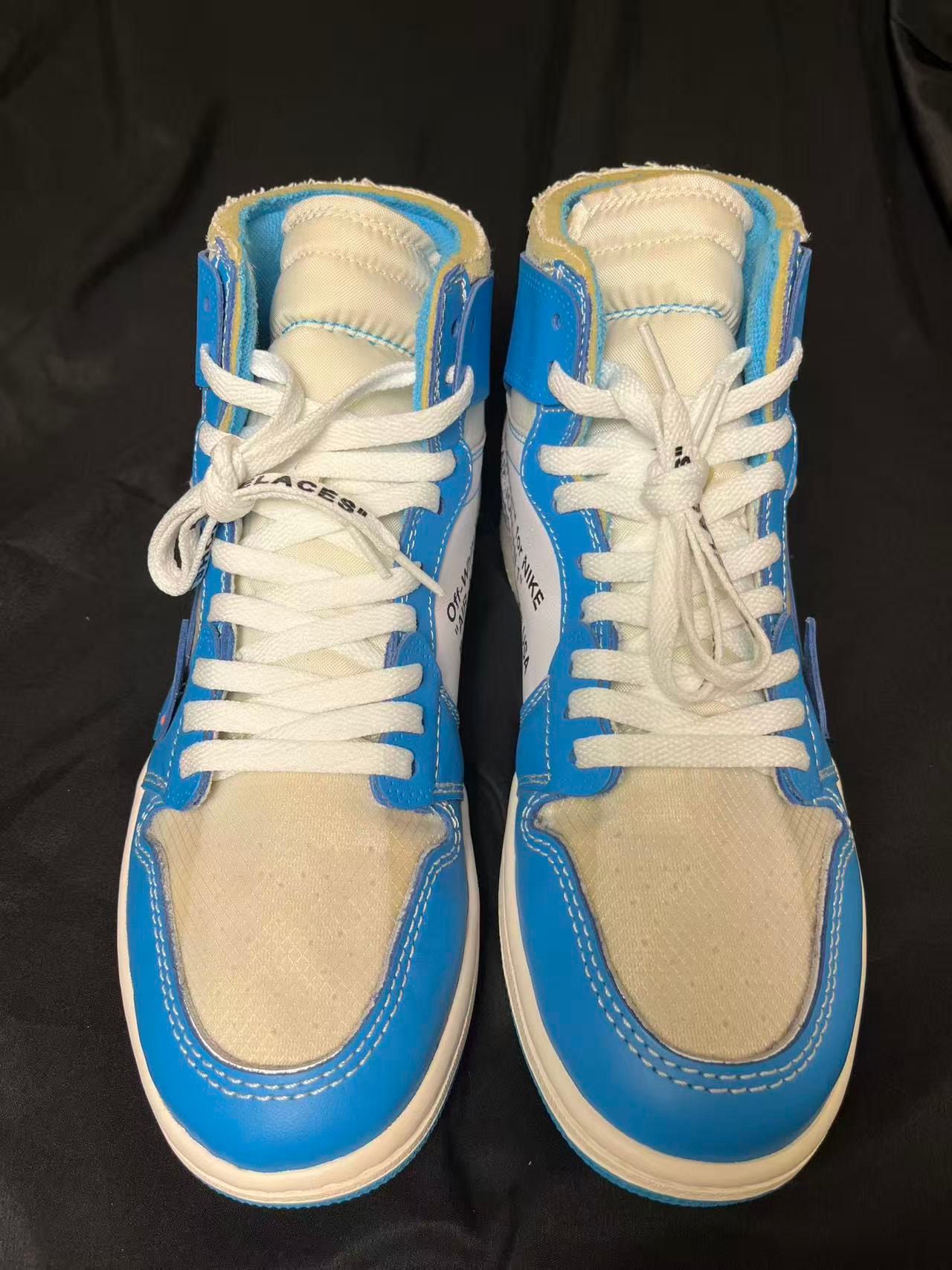 Off-White × Nike Air Jordan 1 High UNC "White/Dark Powder Blue"