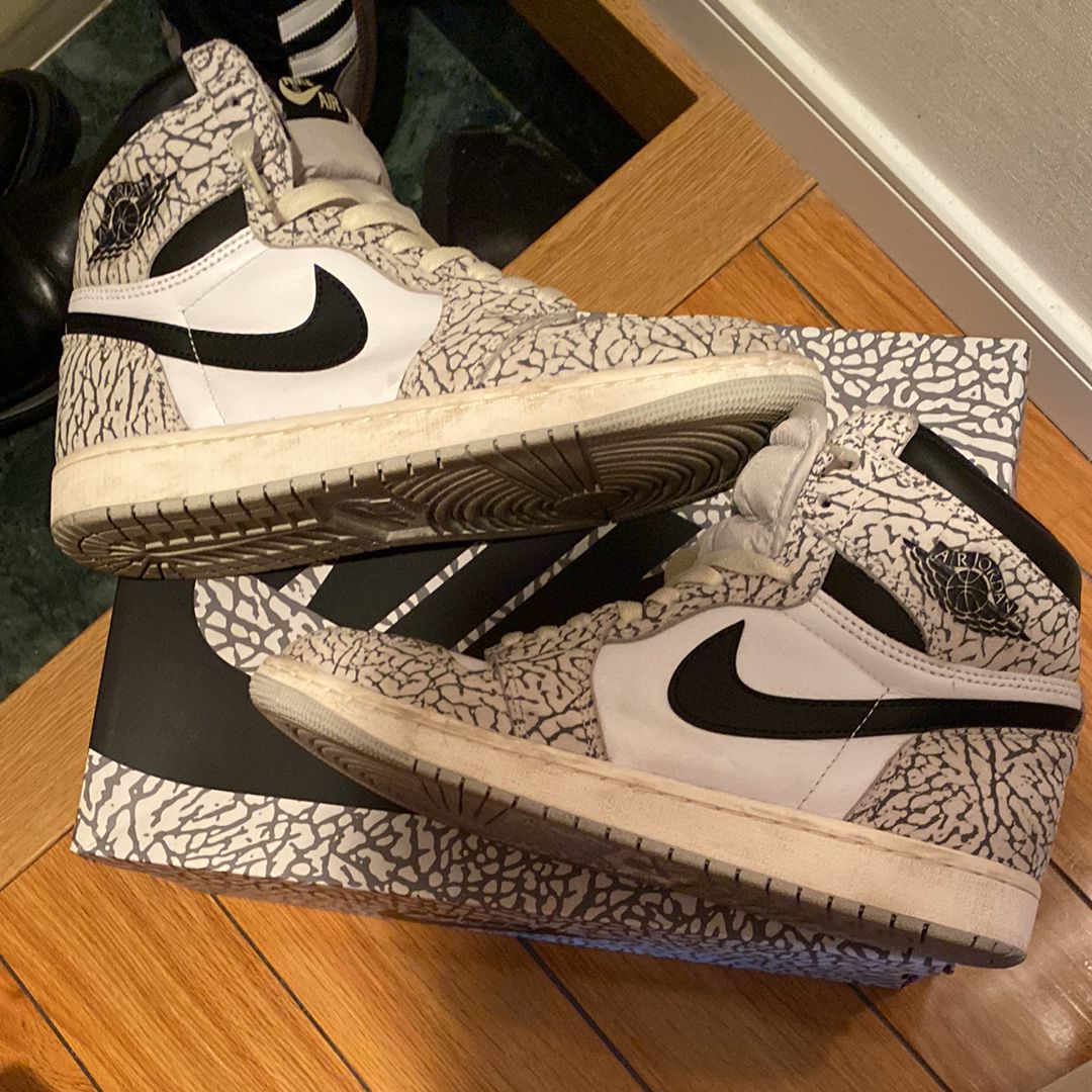 Nike Air Jordan 1 High OG "White Cement/Safari"