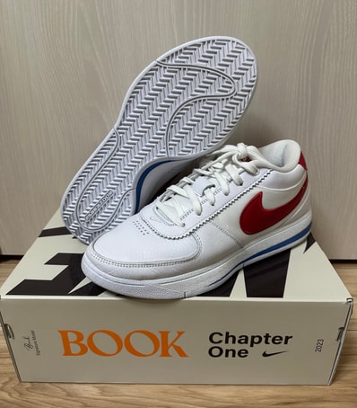 Nike Book 1 Cortez "Forrest Gump/White and Varsity Red" (FJ4250-105/FJ4249-105)