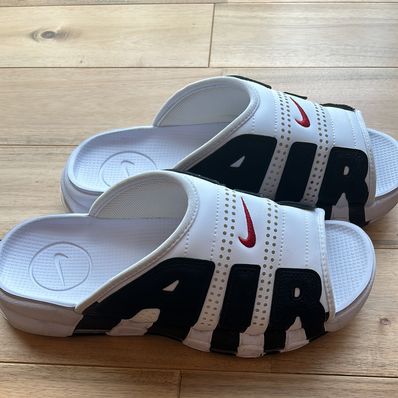 Nike Air More Uptempo Slide "White and Black"
