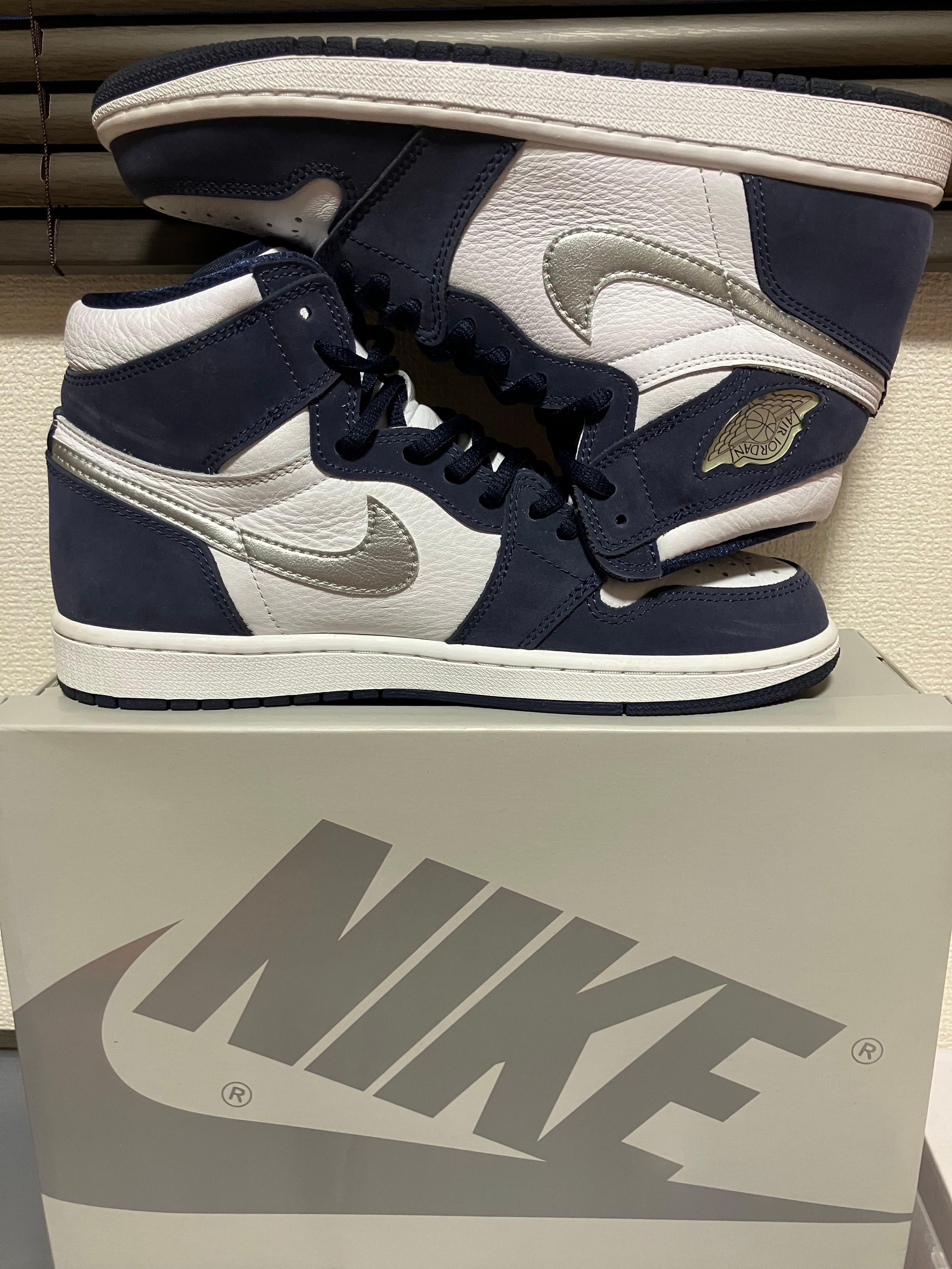 Nike Air Jordan 1 High OG CO.JP "White/Midnight Navy" (2020) (Standard Box)