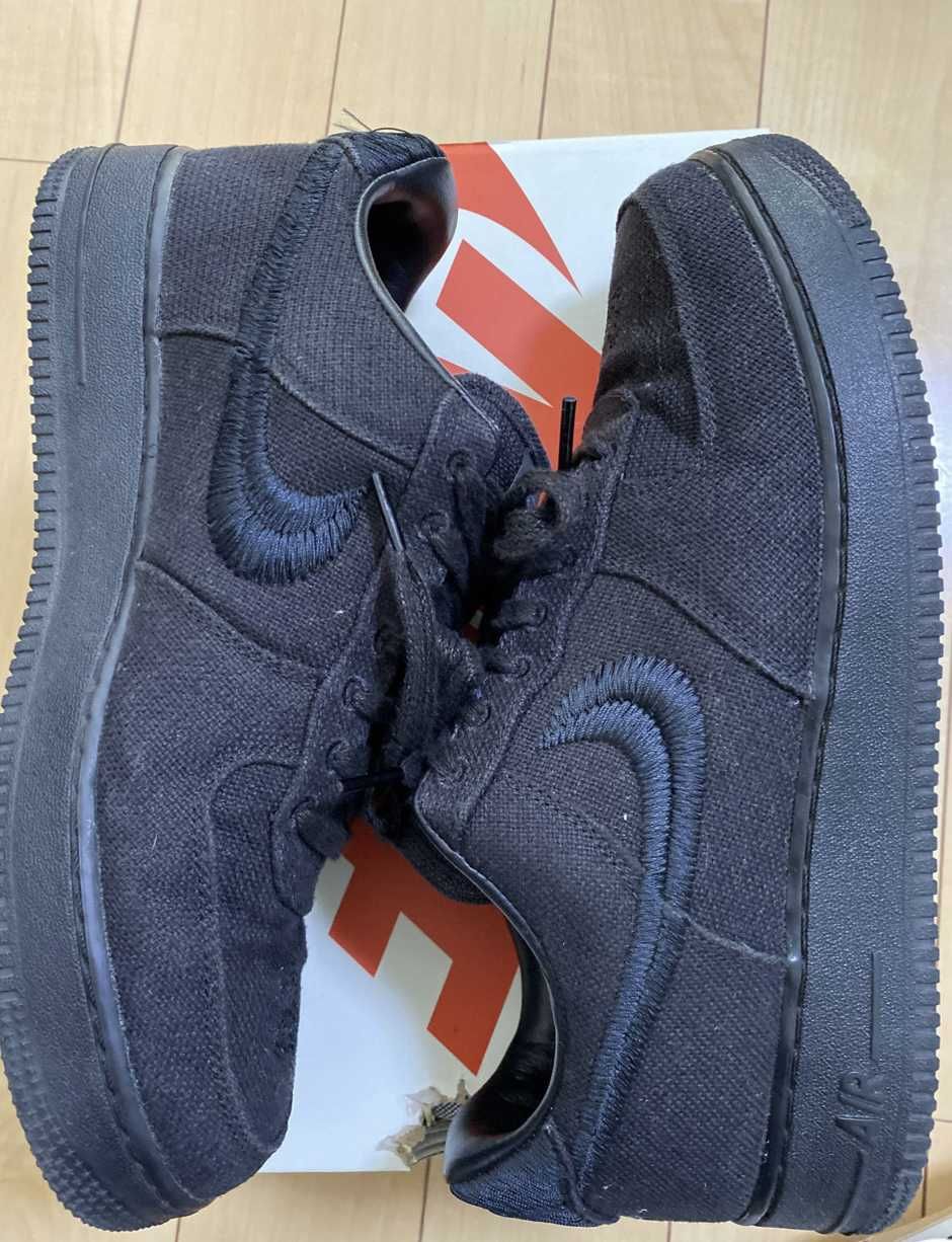 Stussy × Nike Air Force 1 Low "Triple Black"