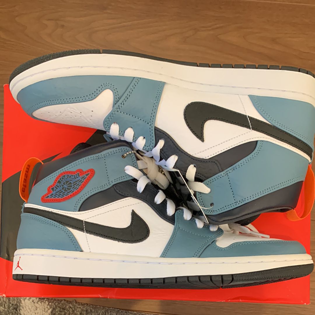 FACETASM × Nike Air Jordan 1 Mid "White/Navy"