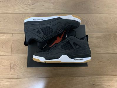 Nike Air Jordan 4 Retro "Laser Black/Gum"