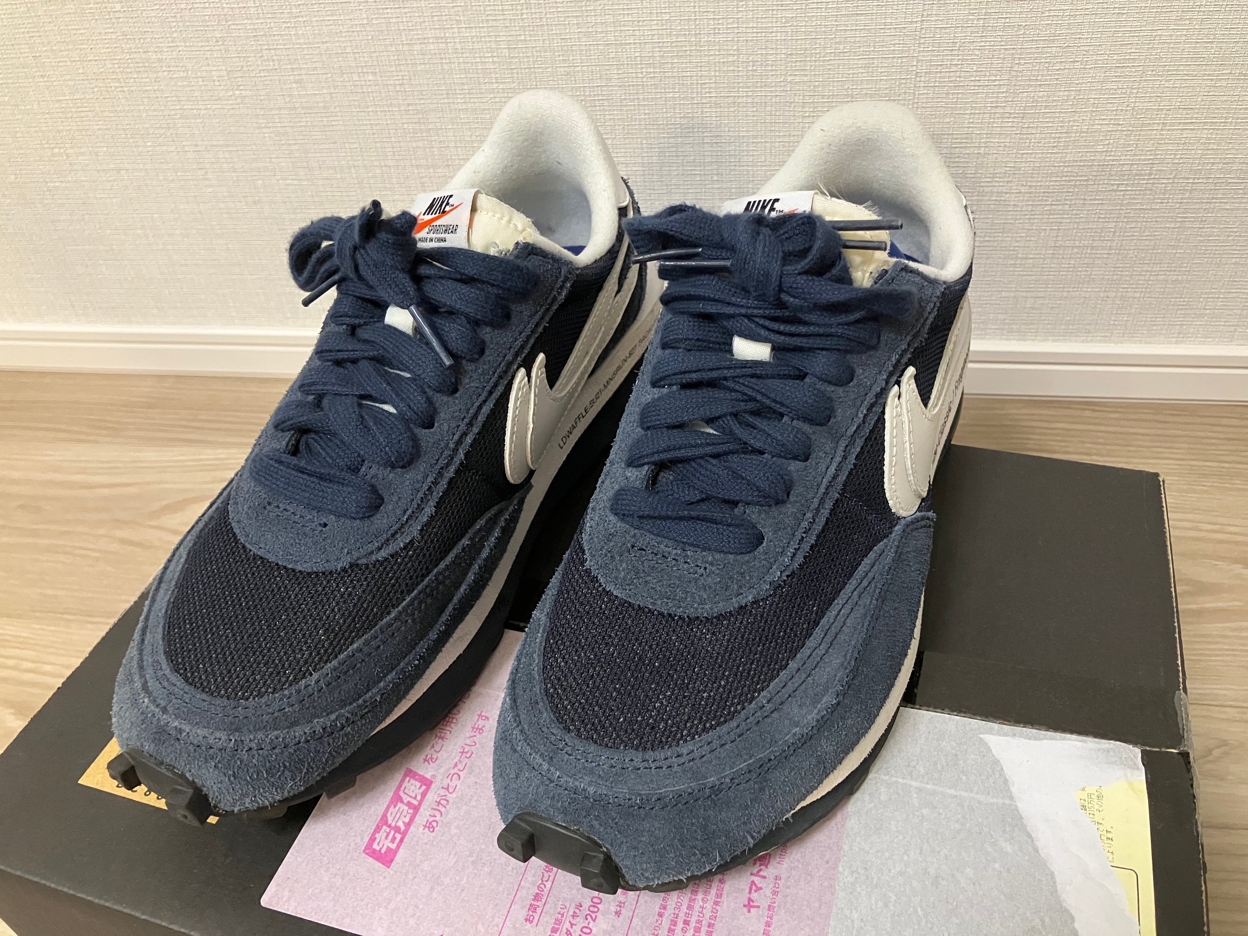 fragment design × sacai × Nike LD Waffle "Blackended Blue"