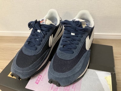 fragment design × sacai × Nike LD Waffle "Blackended Blue"
