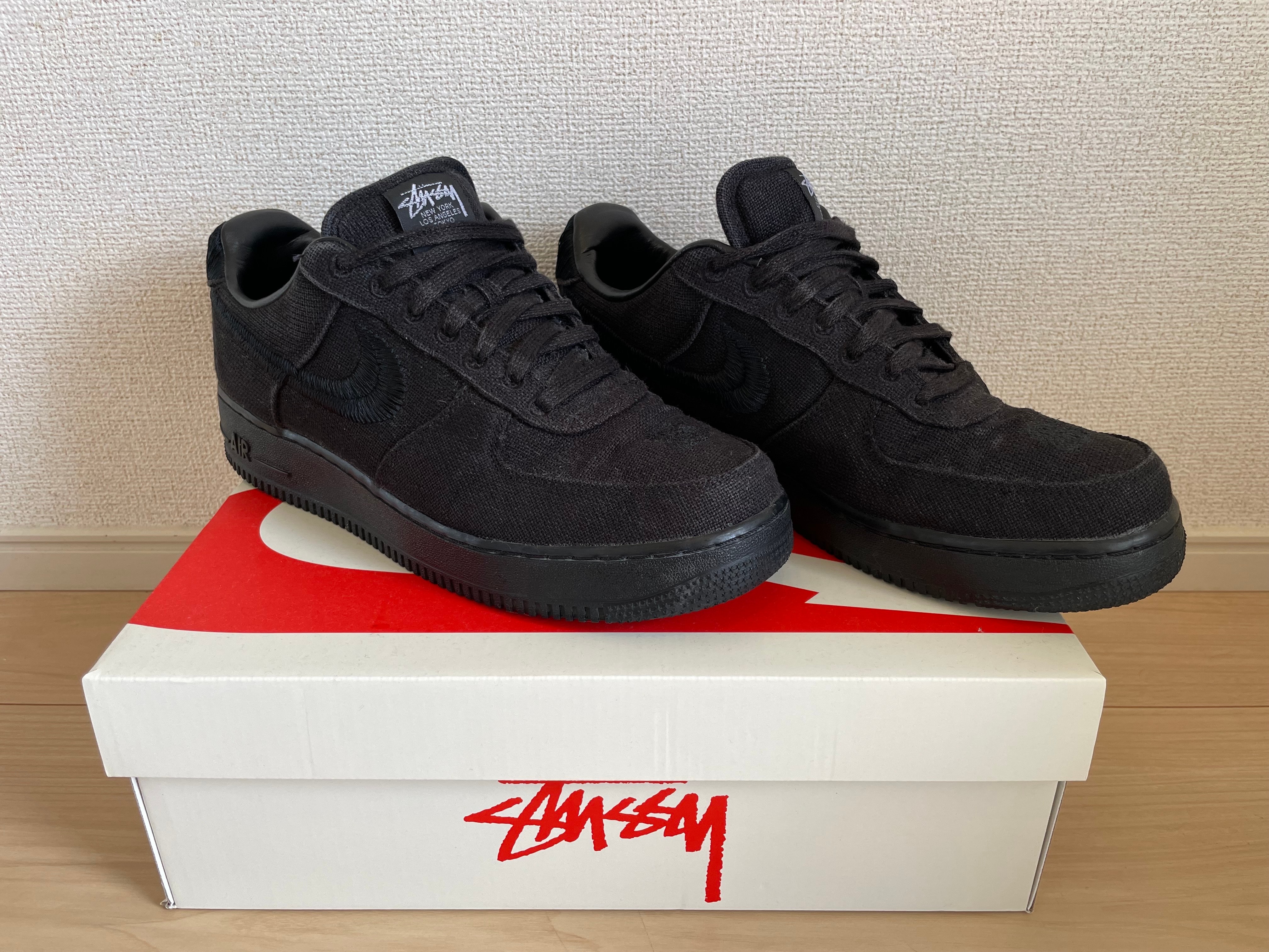 Stussy × Nike Air Force 1 Low "Triple Black"
